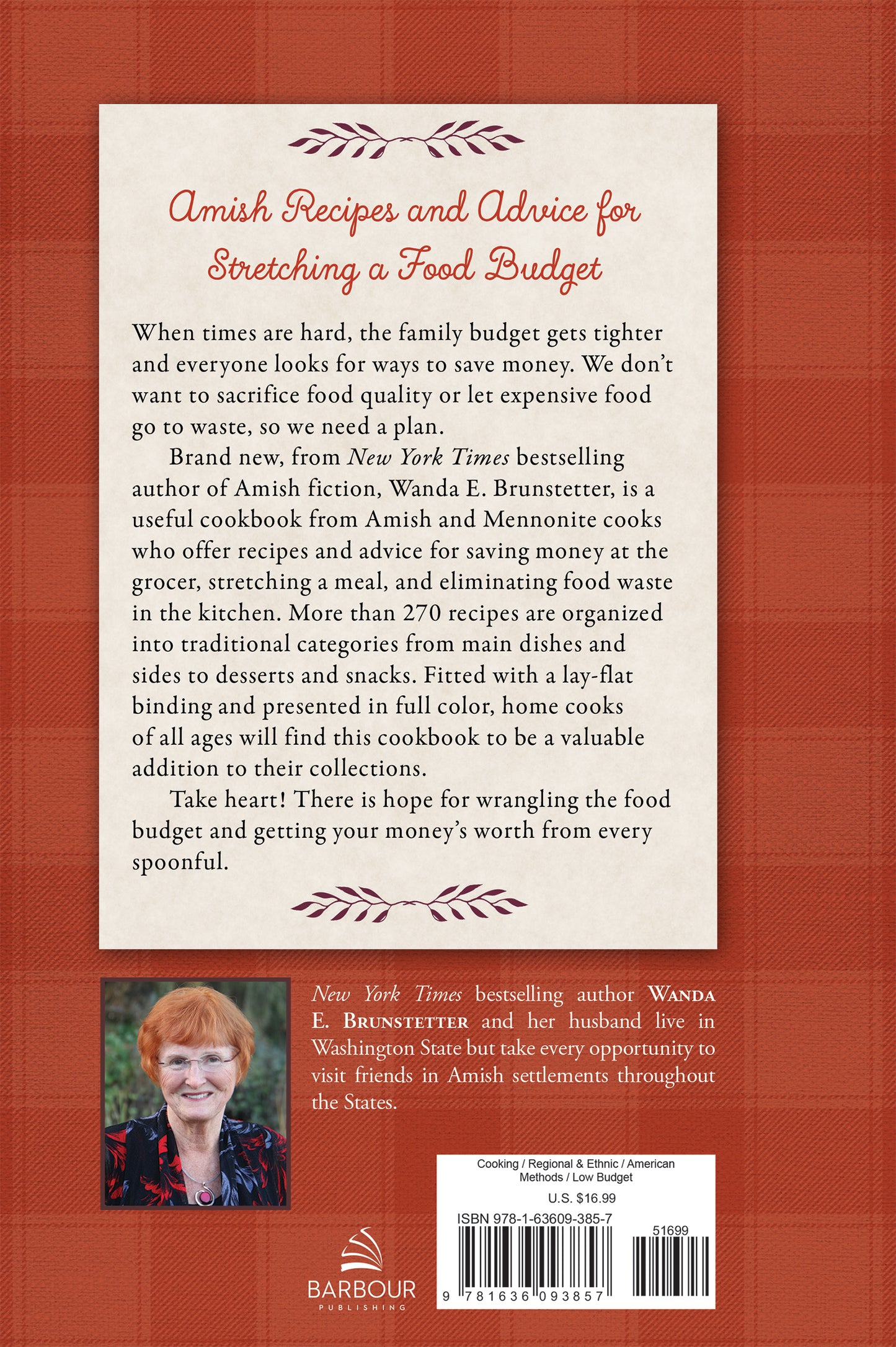 Wanda E. Brunstetter's Amish Friends No Waste Cookbook